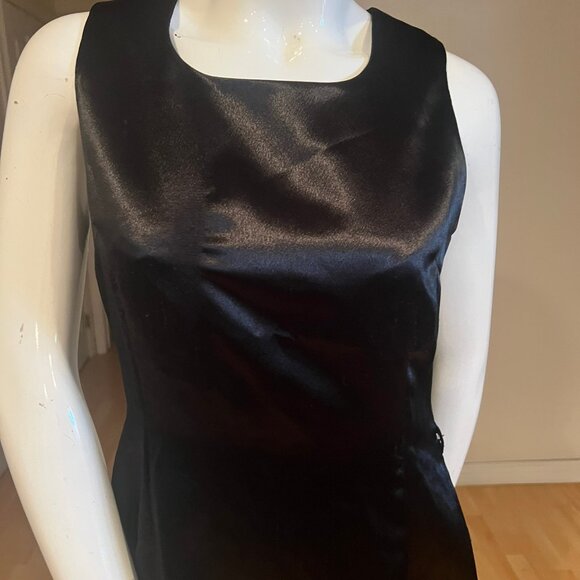VINTAGE 90's TODD OLDHAM TIMES SEVEN SATIN SHIFT DRESS SZ MEDIUM M - Picture 2 of 6